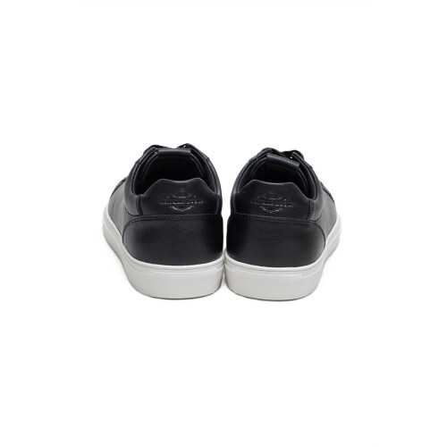 (, ) Antique Rogue Gibbs Leather Men's Black Trainers 2