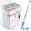 Ohuhu Alcohol Markers for Beginners 48 Colors Fine& Chisel Great Value Pack 1