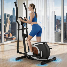Neezee Cross Trainer 16 Level Resistance APP Compatible for Home(Black)