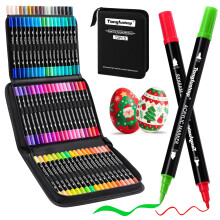 Tongfushop 72 Colours Acrylic Paint Pens, Non-Toxic, Water-Based & Fast-Dry