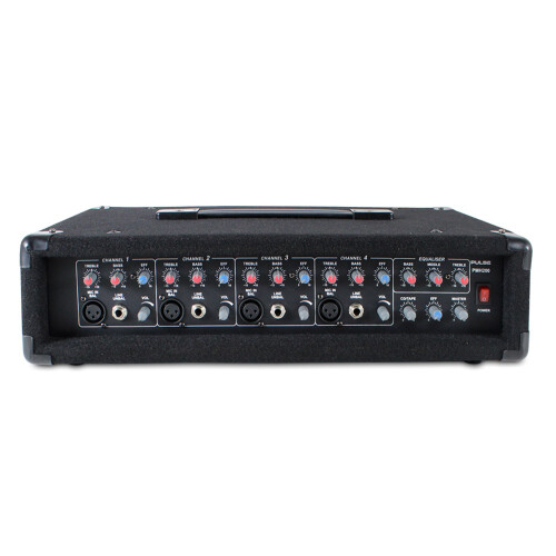 Pulse DP3187415 PA Mixer Amplifier 4 Channel 200W Sound System 1