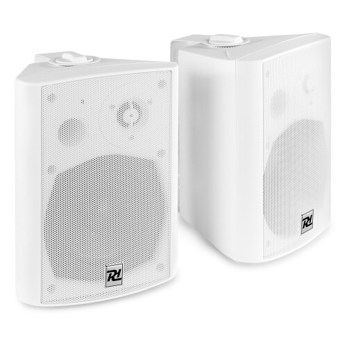 Power Dynamics 100.064 DS65MW Active Speaker Set with Bluetooth 125W, White