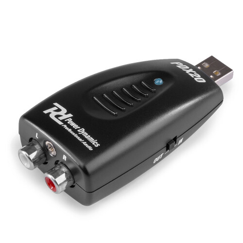 Power Dynamics PDX20 Digital/Analog Audio Interface - USB Recording Device