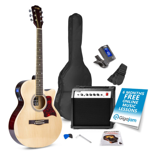 MAX 173.172 ShowKit Beginner Electric Acoustic Guitar Starter Kit