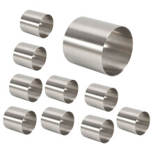 10 Pieces Stainless Steel Mousse Rings Round Biscuit Cutter Cake Mold Kitchen Baking Pastry Tool for Tart,Fondant,Etc