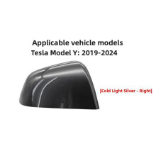 (Silver Gray Right)Für 1924 Tesla Model Y Außenspiegelgehäuse mit ABS Material und einfacher Montage