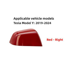 (Red Right)For 1924 Tesla Model Y Exterior Mirror Housing With Abs Material And Simple Installation