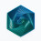 (Blue,146mm)Hexagonal Decompression Toy With Modern Design For Adults Relief Anxiety 1