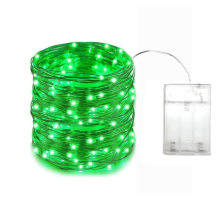(W, 1m 10LED) 1-20M Led String Lights Copper Wire Starry Fairy Lights Battery Operated Lights for Bedroom Christmas Parties Wedding Decoration