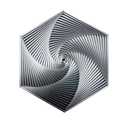 (Gray,146mm)Hexagonal Decompression Toy With Modern Design For Adults Relief Anxiety