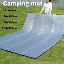 (200cm*200cm) Aluminum Foil Moisture-proof Pad Outdoor Camping Waterproof Tent Footprint Portable Outdoor Tent Footprint Reflecting He