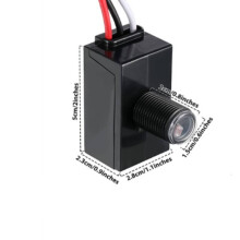 Capteur de lumière extérieur étanche 100 à 277v pour éclairage public jardin