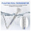 (White)Thermomètre de Piscine Flottant avec Chaîne pour Piscines Extérieures Intérieures Température Eau 5