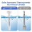 (White)Thermomètre de Piscine Flottant avec Chaîne pour Piscines Extérieures Intérieures Température Eau 8
