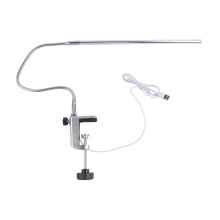 Schreibtischlampe mit Klemme, Verstellbare LED-Schönheitsleuchte mit USB-Anschluss für Maniküre, Lesen, Wimpernverlängerung und Augenbrauenstyling