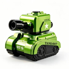 (Green)Childrens Scene Simulator Alloy Tank Toy With Shooting Function For Gift Play