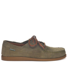(7 UK, Military Green) Sebago Mens Askook Suede Moccasins