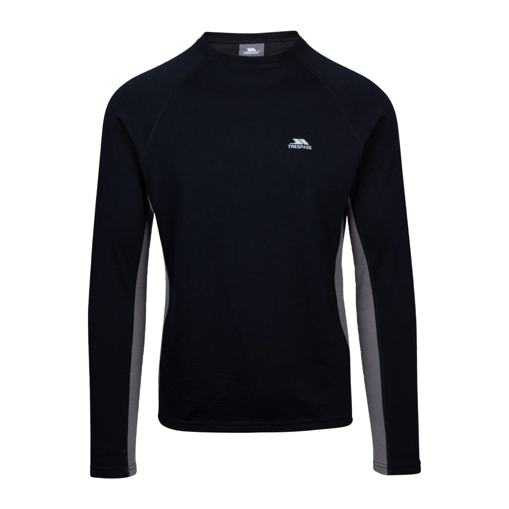 Trespass Unisex Black Adult Stevie Base Layer Top - S - 100% Mixed - Image 2
