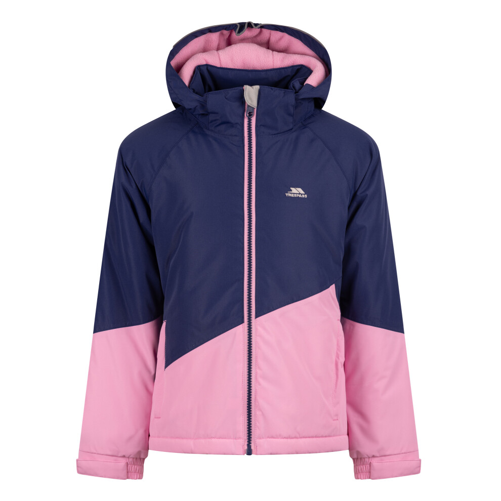 Trespass Women's Blue Girl's Ottile Padded Waterproof Jacket In | : Size 5-6 Years - Image 3