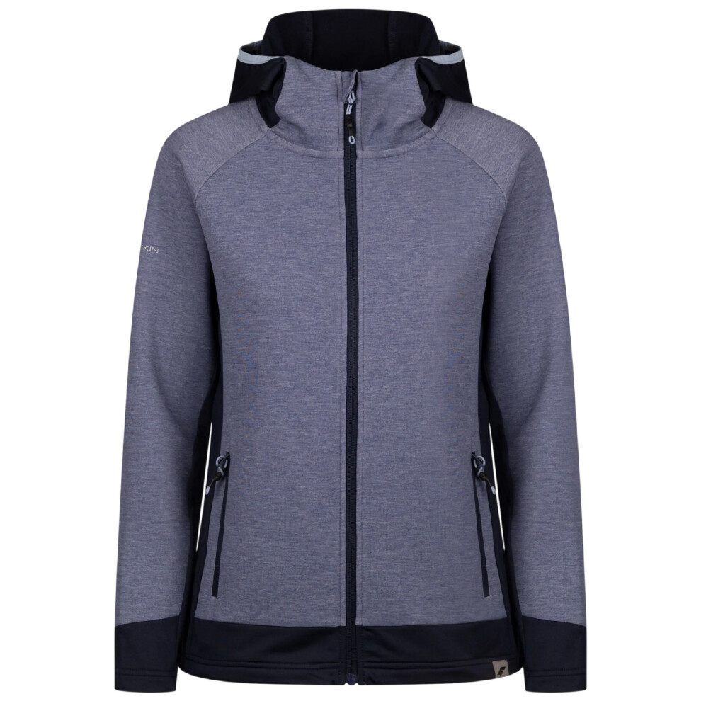 Trespass Women's Dark Blue Sophy Active Full Zip Hoodie In | Size: Large - Image 2