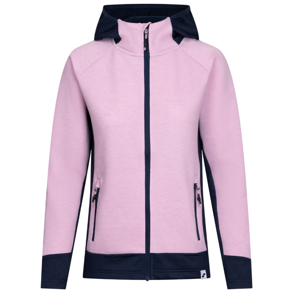 Trespass Women's Sophy Active Full Zip Hoodie in Light Pink | Size: Medium - Image 2
