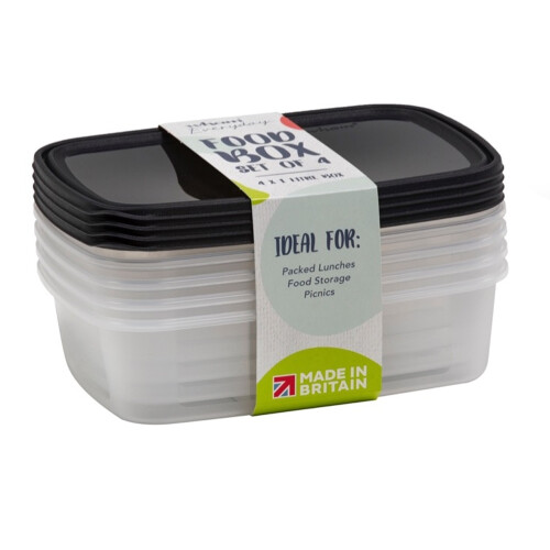 Wham Wham 1L Food Container (Pack of 4)