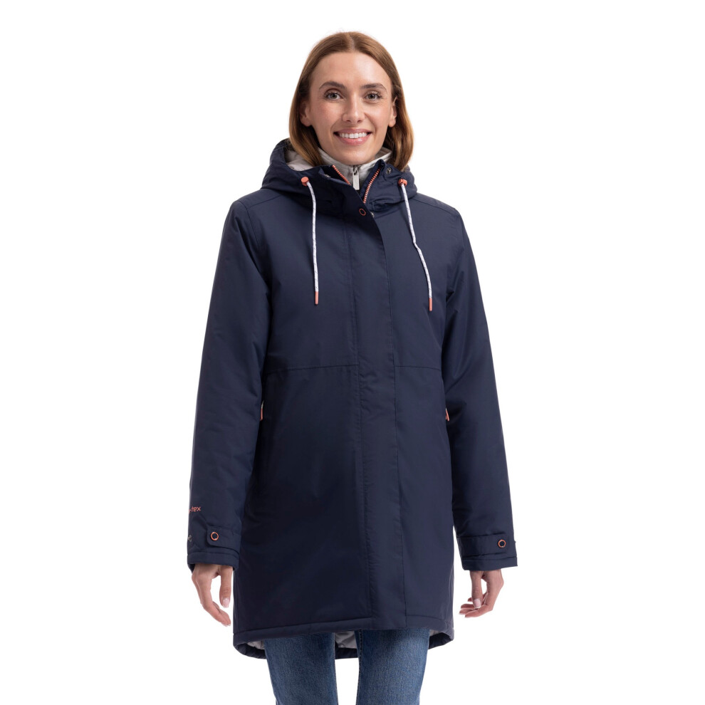 Trespass Women's Navy Melissa Padded Waterproof Jacket In | Size: Small - Image 4