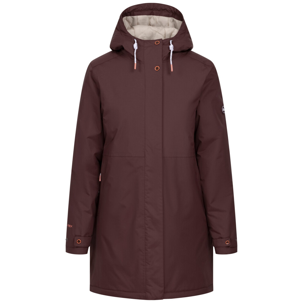 Trespass Women's Melissa Padded Waterproof Jacket in Brown | Size: Medium - Image 2