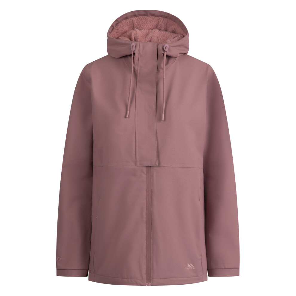 Trespass Women's Jodie Waterproof Jacket in Dusty Pink | Size: Medium - Image 2