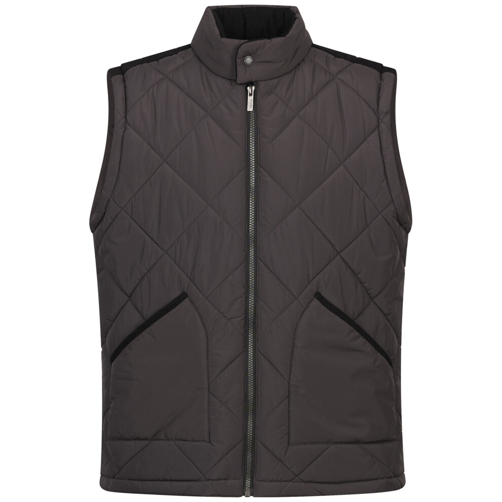 Trespass Men's Dark Grey Plato Gilet In | : Extra Small - Image 2