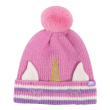 (2-4 Years, Light Pink) Trespass Girls Magic Horn Fleece Lined Beanie