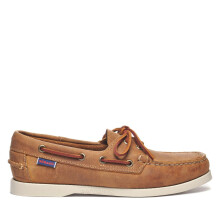 (4.5 UK, Brown Tan) Sebago Womens/Ladies Portland Flesh Out Leather Boat Shoes