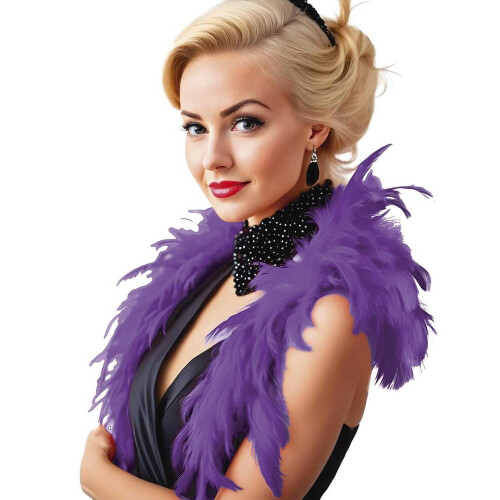 (One Size, Purple) Fiestas Guirca Feather Boa 2