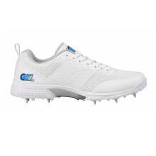 (12 UK, White) Gunn And Moore Mens Maxi Spikes Cricket Shoes