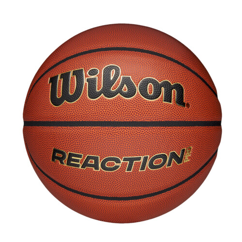 Wilson (5, Tan) Wilson Reaction Pro V2 Basketball