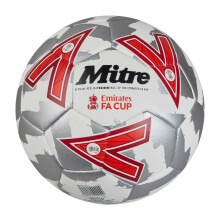 (5, White/Silver/Red) Mitre Emirates FA Cup 24/25 Football