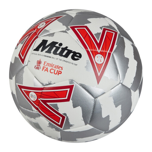 Mitre (4, White/Silver/Red) Mitre Emirates FA Cup 24/25 Football 2