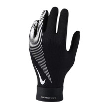 (L, Black/White) Nike Childrens/Kids Academy Therma-Fit Sports Gloves
