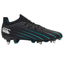 (6.5 UK, Black) Canterbury Unisex Adult Speed Falcon Pro 2.0 Soft Ground Rugby Boots