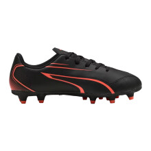 (1 UK, Black/Red) Puma Childrens/Kids Vitoria FG/AG Synthetic Football Boots
