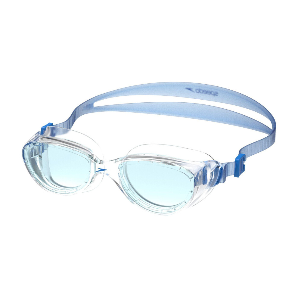 Speedo (Standard, Clear/Blue) Unisex Adult Futura Hydrospex Swimming Goggles