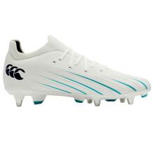 (10 UK, White) Canterbury Unisex Adult Speed Falcon Pro 2.0 Soft Ground Rugby Boots