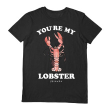 (XXL, Black) Friends Unisex Adult You're My Lobster T-Shirt