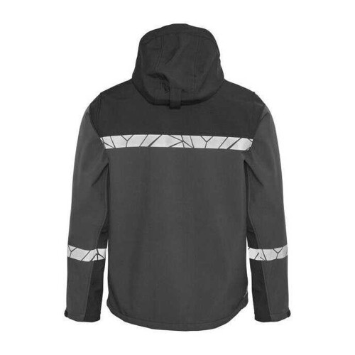 (XS, Grey/Black) Projob Mens Progression 7400 Soft Shell Jacket 1