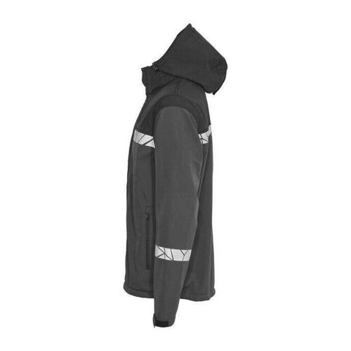 (XS, Grey/Black) Projob Mens Progression 7400 Soft Shell Jacket 2