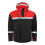 (XS, Black/Red) Projob Mens Progression 7400 Soft Shell Jacket 1