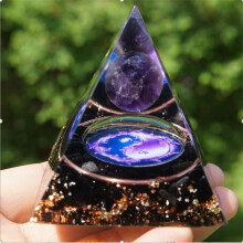 (31)Orgonite Chakra Energy Pyramid Aura Divination Yoga Meditation Craft Ornaments