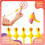 (5pcs)15pcs Catapult Turkey Funny Chick Launch Slingshot Novelty Decompression Toy 5