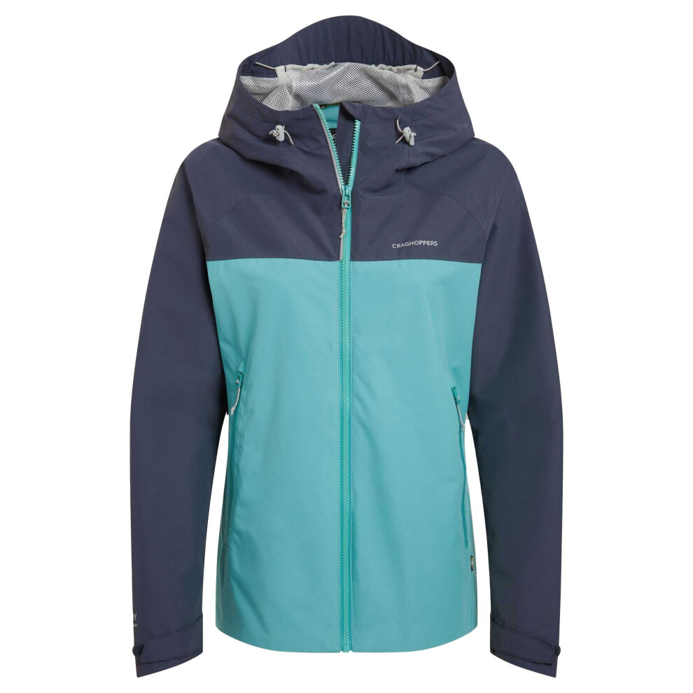 Craghoppers Women's Anthracite Vanth Waterproof Jacket - Glazed Aqua/ - 10 Uk - Glazed Aqua/ - 100% Mixed - Image 2