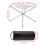 Portable Fire Pit Camping Outdoor Bonfire Stand Mesh Folding Fire pit Fireplace 2